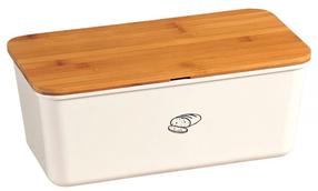 Metallist leiva- ja saiakast Kesper Bread Box, valge v.