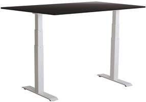 Kompiuterio stalas reguliuojamo aukščio Sun-Flex EasyDesk Adapt VI, 140 cm x 80 cm, 62 - 127 cm, balta sp./juoda sp.