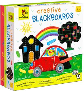 Zīmēšanas tāfele, komplekts Ludattica Creative Blackboards, daudzkrāsaina