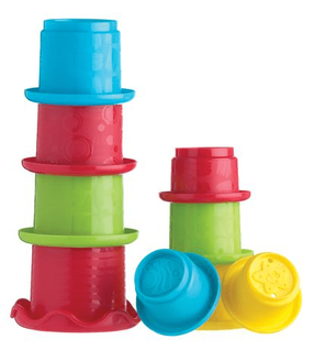 Hariduspüramiid Playgro Stacking Fun Cups, mitmevärviline, 8 tk
