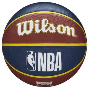 Баскетбольный мяч Wilson NBA Team Denver Nuggets, 7 размер, синий цв./коричневый цв.