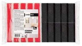 Губка для чистки Ursus Jumbopack, черный цв./красный цв., 20 шт.