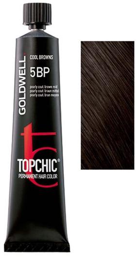 Kраска для волос Goldwell Topchic, medium brown, 5BP, 60 мл