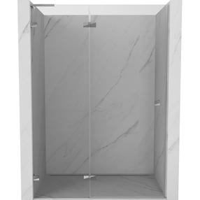 Dušo durys Mexen Lunar L, 135 cm x 200 cm, skaidri sp./chromo sp./grūdintas