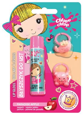 Kosmētikas komplekts meitenēm Chlapu Chlap Lip Gloss + Rings