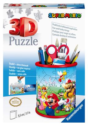 3D-pusle Ravensburger Pencil Cup Super Mario, 1 cm x 0.8 cm, 54 tk, mitmevärviline