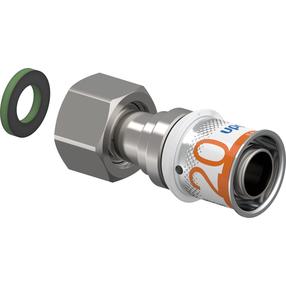 Savienojums ar saskrūvi Uponor, 1/2 collas – Iekšējā vītne, Ø20 mm, 10 Bar