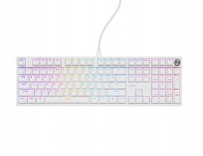 Klaviatūra Genesis Thor 404 NKG-2300 Outemu Peach Silent, Anglų (US), balta