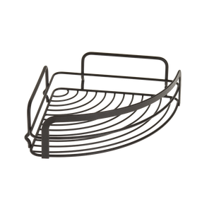 Полка для ванной Metaltex Origin Lava, 20 см x 6 см x 20 см, черный цв.