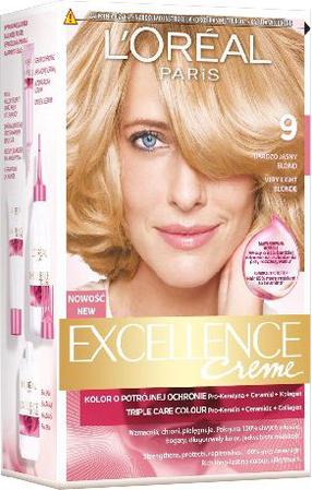 Matu krāsa L’Oréal Paris Excellence Cream, very light blonde, 9, 192 ml