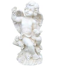 Sodo dekoracija "Angelas" NF50266, 20 cm x 17.2 cm x 37.8 cm, balta sp.