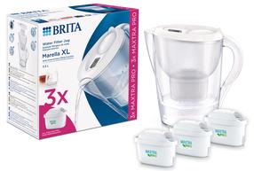 Посуда для фильтрации воды Brita Marella XL, 3.5 л, прозрачный цв./белый цв.