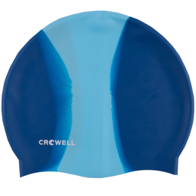 Шапочка для плавания Crowell Multi Flame, синий цв.