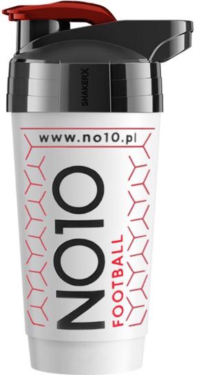 Sporta pudeles un šeikeri NO10 Football, balta krās., polietilēns, 0.6 l