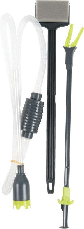 Akvariumo valymo įrankis Zolux Clean Pack, juoda sp./žalia sp.