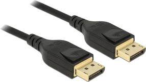 Kabelis Delock DisplayPort Displayport 20 pin male, Displayport 20 pin male, 2 m, melna krās.