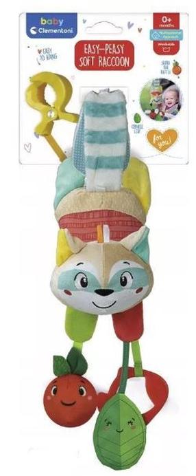 Игрушка для коляски Clementoni Raccoon, многоцветный
