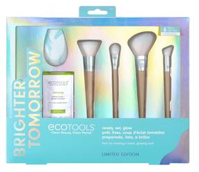 Набор кистей и спонжей для макияжа Ecotools Ready, Set, Glow, 6 шт., многоцветный