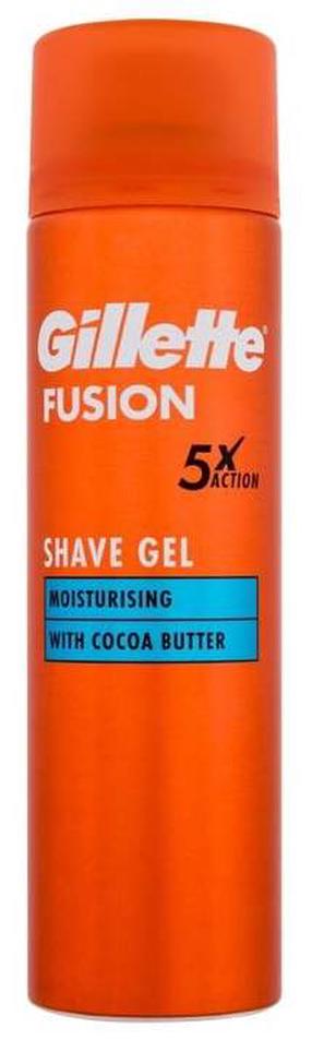 Skūšanās gēls Gillette Fusion 5 Moisturising, 200 ml