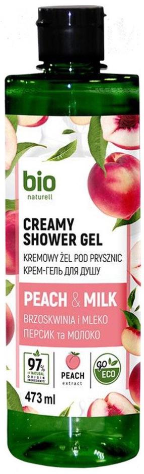Гель для умывания тела Bio Naturell Peach & Milk, 473 мл