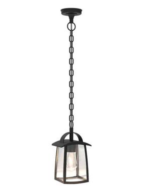 Lauko pakabinamas šviestuvas Lutec Kelsey 6273601012, 40W, E27, IP44, juoda sp., 14.3 cm x 90.6 cm