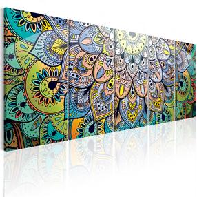 Reprodukcija Artgeist Mandala: Peacock's Tail N6884-DKXLPWD, 200 cm x 80 cm