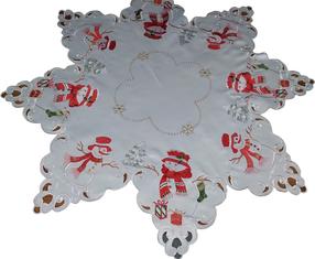 Kalėdinė staltiesė OS-304-B, kreminė sp., 85 x 85 cm