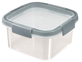 Pārtikas trauks Curver Smart Eco Fresh Square Square, 1.1 l, 16 cm x 16 cm, caurspīdīga krās./pelēka krās.