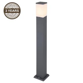 Pastatomas lauko šviestuvas Domoletti Corte, 15W, E27, IP44, antracito sp., 12.4 cm x 80 cm