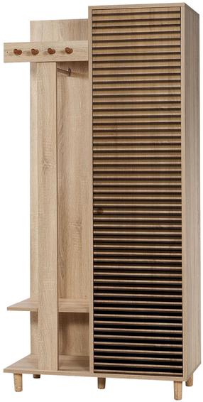 Drēbju pakaramais ar plauktu Kalune Design Garmanto 220, 194 cm, koka krās.