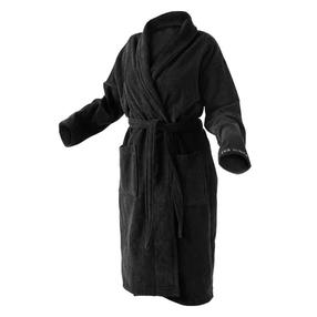 Chalatas Eva Minge, juoda sp., M/L