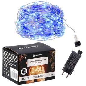 Lempučių girlianda Springos 5907719414522, 30 m, mėlyna sp., 300 LED