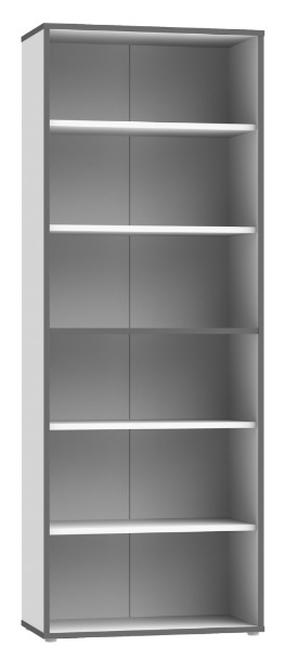 Pastatoma lentyna Forte Keflavik KFLR823-J53, balta sp./pilka sp., 226.4 cm x 84.5 cm x 41.5 cm