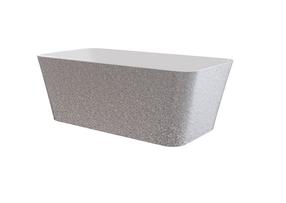 Vann, teisaldatav Besco Evita Glam, 160 cm x 80 cm x 58 cm, ristkülik, hõbe v./grafiit v.