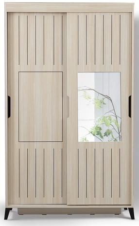 Skapis Kalune Design Pasific Home Fuga 120, ozola krās., 120 cm x 60 cm x 216 cm, ar spoguli