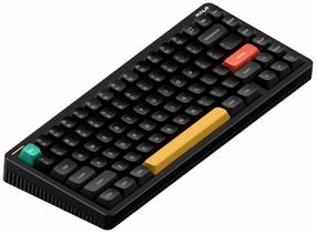 Bezvadu spēļu tastatūra NuPhy Halo IO 75 V2 Red Max, Angļu (US), melna krās.
