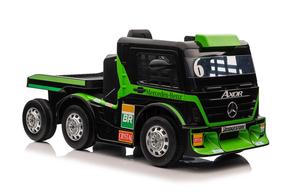 Bērnu elektriskā kravas automašīna Lean Toys Mercedes Mercedes, zilimelns krās.