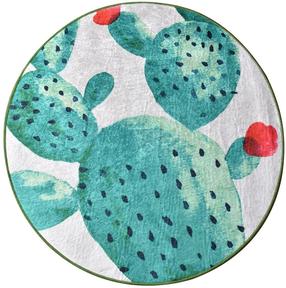 Vannitoa põrandamatt Foutastic Green 359CHL1228, mitmevärviline, 100 cm x 100 cm, Ø 100 cm