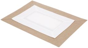 Настольный коврик myHome Duo, 40 см x 30 см, Белый цв./Коричневатый цв.
