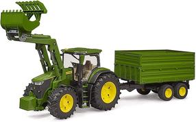 Rotaļu traktors Bruder John Deere 7R 350 03155, 1:16, zaļa krās.