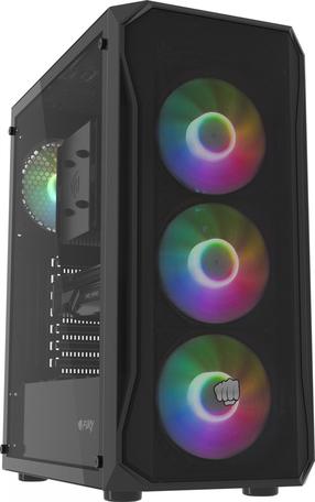 Kahjustatud pakendiga toode. Arvuti korpus Fury Shobo SH4F RGB, must v.