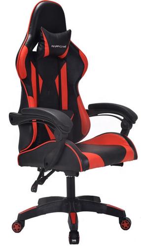 Žaidimų kėdė Happygame 7911, 69 x 55 x 125 - 135 cm, raudona sp.