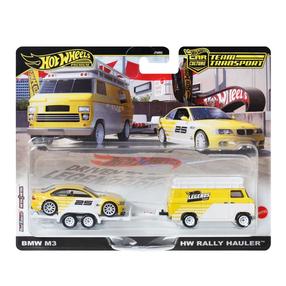  Mänguautode komplekt Mattel Hot Wheels Premium Team Transport JFM93, 1:64, kollane v.