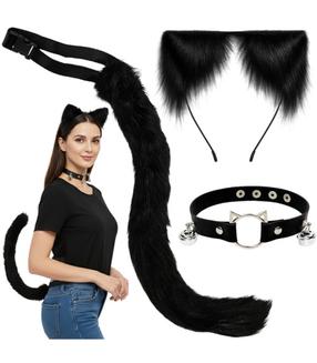 Костюм для взрослых, кот Ruhhy 26587 18623, черный цв.