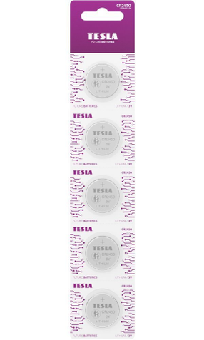 Elementai Tesla Baterries CR2450 Lithium 540 mAh, CR2450, 3 V
