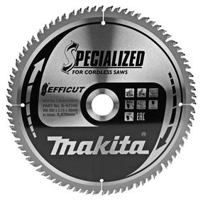 Zāģripa Makita Efficut, 260 mm x 30 mm