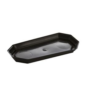 Lėkštelė vazonui Uniplastex Upp 5-120, juoda sp., 24.2 cm, 24 cm