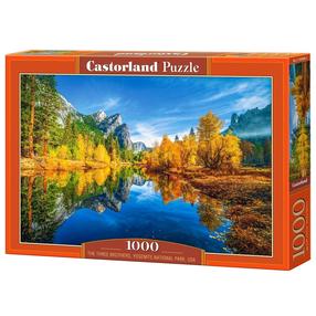 Puzle Castorland USA The Three Brothers Yosemite National Park 105489, 47 cm x 68 cm, 1000 gab., daudzkrāsaina
