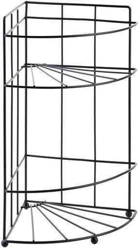 Dušas plaukts Mondex Carl, 14 cm x 26 cm x 18.5 cm, melna krās.