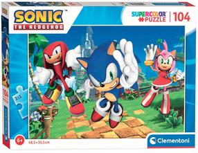 Puzle Clementoni Sonic 27256, 33.5 cm x 48.5 cm, 104 gab., daudzkrāsaina